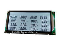 Tres líneas segmento monocromático LED blanco de los dígitos de la pantalla 52 del panel LCD del TN de la serie